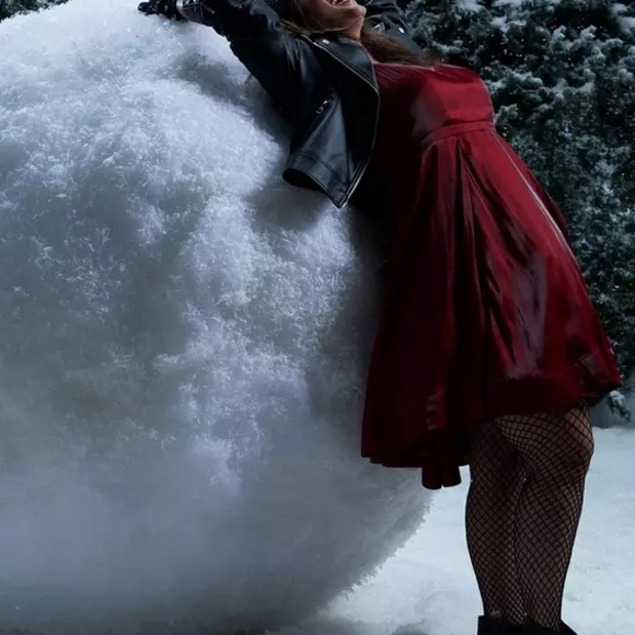 Torrid NWT Mini Satin Dress In Burgundy Red- Size 22 - Picture 5 of 10